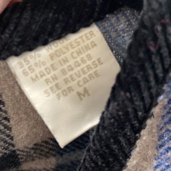 Bass men's wool blend plaid vest medium EUC - Picture 7 of 9